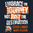 A dark navy graphic design with distressed white and orange text reading 'EMBRACE THE JOURNEY NOT JUST THE DESTINATION' and 'SEVEN LAKES HIGH SCHOOL,' plus a Spartan-style helmet logo. Seven Lakes High School Spartans Women's Navy Blue SoftStyle T-shirt 232