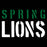 Close-up view of Spring High School Lions Black Classic Unisex T-shirt 017