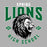 Close-up view of Spring High School Lions Grey Classic Unisex T-shirt 213