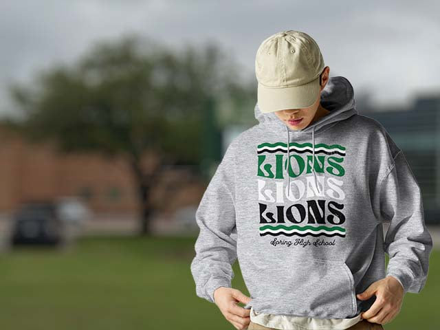 Spring High School Lions Classic Hoodie All Products Page