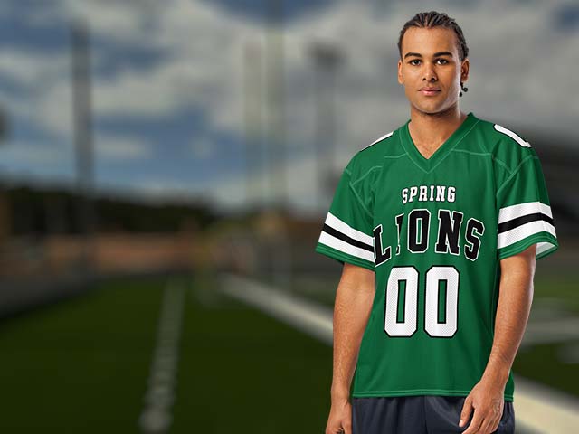 Spring High School Lions Football Jerseys All Products Page