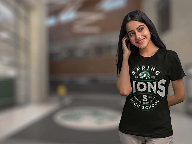 Spring High School Lions Women's T-shirts All Products Page