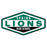 A hexagonal school logo reading 'SPRING LIONS HIGH SCHOOL' in green, white, and black, centered on a plain white background. Spring High School Lions Unisex 3/4 Sleeve Raglan T-shirt 009