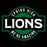 A circular green and black graphic with distressed white text reading 'SPRING HIGH LIONS' and 'WE'RE AMAZING' on a black background. Spring High School Lions Black Classic Unisex T-shirt 011