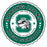 A circular green, white, and black Spring Lions High School emblem or sticker design on a plain white background. Spring High School Lions Unisex 3/4 Sleeve Raglan T-shirt 216