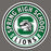 A circular Spring High School Lions logo sticker or decal design on a plain gray background. The design features a green, white, and black color scheme with a stylized lion head inside a large letter 'S' and the words 'SPRING HIGH SCHOOL', 'LIONS', 'ESTD 1969', and a large '100' around the border. Spring High School Lions Dark Grey Classic Unisex T-shirt 220