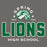 A graphic design featuring a green and white lion head logo with the words 'SPRING LIONS HIGH SCHOOL' and 'Since 1969' on a solid dark gray background. Spring High School Lions Dark Grey Classic Unisex T-shirt 222