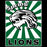A square graphic design with the words 'Spring LIONS' and a stylized lion head over green and white sunburst rays. The lion artwork and text are outlined in black, and the design has a distressed, vintage look. Spring High School Lions Women's Black SoftStyle T-shirt 226