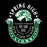 A black square graphic featuring a green and white spring high school lion mascot design with text reading 'SPRING HIGH', 'LEGENDS FOREVER', 'WE ARE ONE', 'OUR TIME IS NOW', and 'LIONS'. Spring High School Lions Black Classic Unisex T-shirt 229