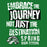 A green graphic design with distressed white and black text reading 'EMBRACE THE JOURNEY NOT JUST THE DESTINATION SPRING HIGH SCHOOL' and a stylized white-and-black mascot head at the bottom left. Spring High School Lions Turf Green Classic Unisex T-shirt 232