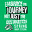 A graphic design with the text 'EMBRACE THE JOURNEY NOT JUST THE DESTINATION SPRING HIGH SCHOOL' in distressed white lettering over a bright green background, with a stylized black-and-white animal head illustration at the lower left. Spring High School Lions Women's Irish Green SoftStyle T-shirt 232