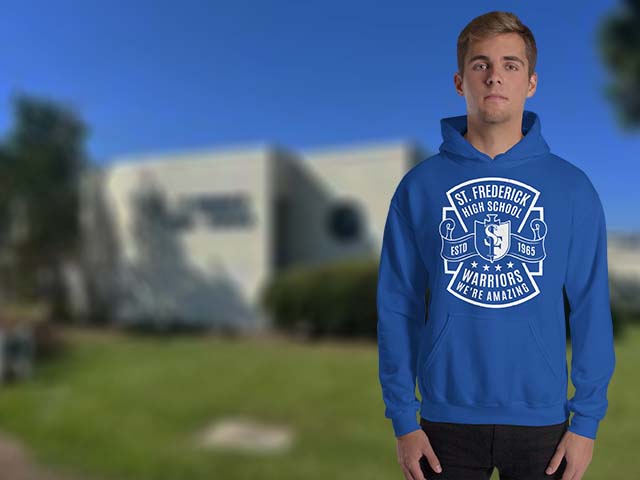 St. Frederick High School Warriors Classic Unisex Hoodies