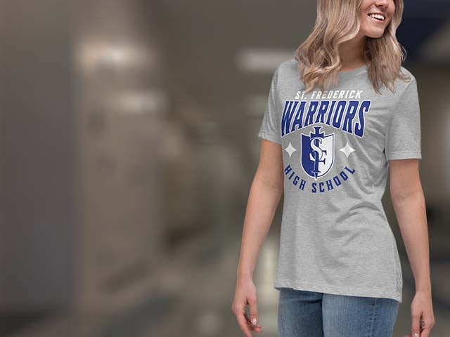 St. Frederick High School Warriors Premium Women's T-shirts