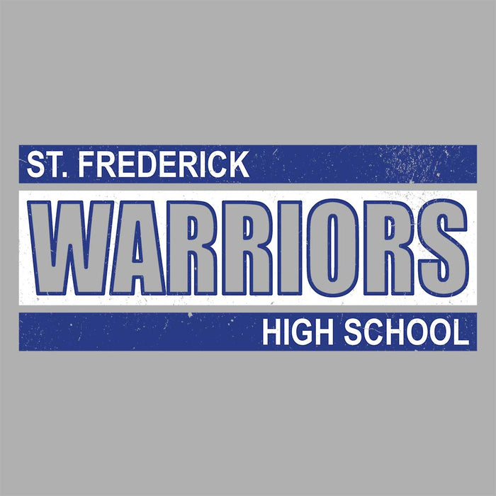 Close-up view of St. Frederick High School Warriors Grey Classic Unisex T-shirt 098