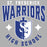 Close-up view of St. Frederick High School Warriors Unisex 3/4 Sleeve Raglan T-shirt 213