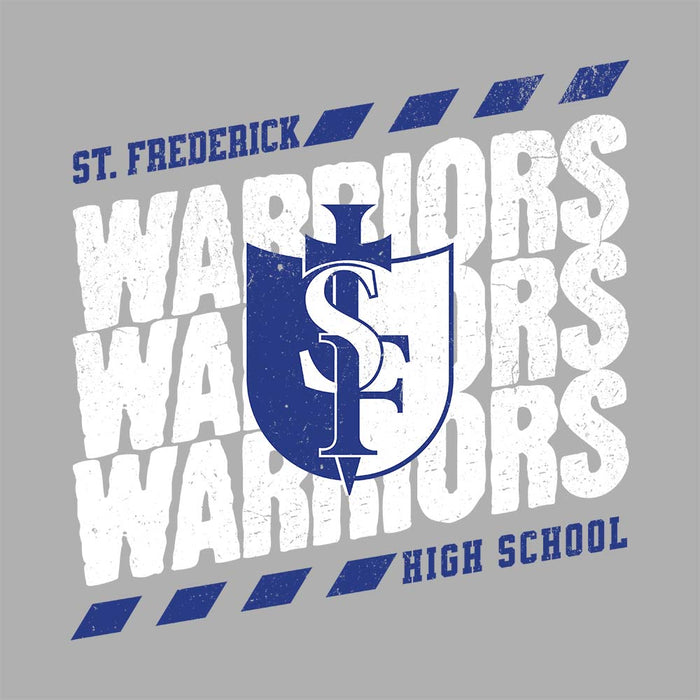 Close-up view of St. Frederick High School Warriors Grey Classic Unisex T-shirt 223