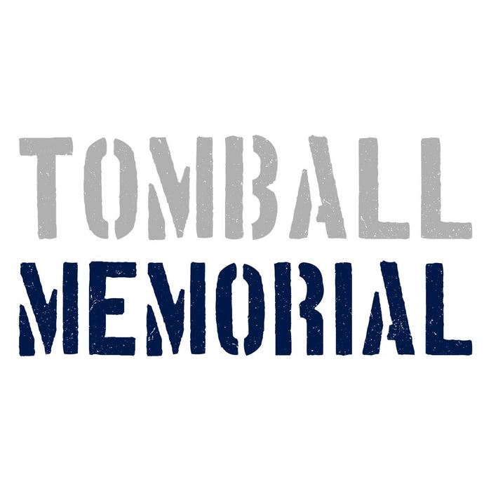 Close-up view of Tomball Memorial High School Wildcats Unisex 3/4 sleeve Raglan T-shirt 017