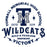 Close-up view of Tomball Memorial High School Wildcats Unisex 3/4 sleeve Raglan T-shirt 206