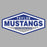 Close-up view of Taylor High School Mustangs Grey Classic Unisex T-shirt 009