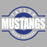 Close-up view of Taylor High School Mustangs Women's Grey T-shirt 011