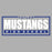 Close-up view of Taylor High School Mustangs Grey Classic Unisex T-shirt 049