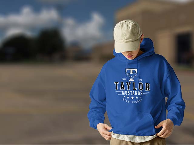 Taylor High School Mustangs Classic Unisex Hoodie All Produsts Page
