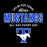 A black graphic design featuring the text 'TAYLOR HIGH SCHOOL Allstar MUSTANGS ALL DAY EVERY DAY' in white and blue, with a large blue and white Mustang logo at the bottom. Taylor High School Mustangs Black Classic Unisex T-shirt 040