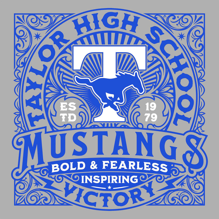 Taylor High School Mustangs Grey Classic Unisex T-shirt 206