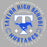 A circular graphic design for Taylor High School Mustangs, featuring a white and blue 'T' with a running Mustang silhouette, horseshoes, stars, and text reading 'UNLEASH THE CHAMPION WITHIN TAYLOR HIGH SCHOOL UNITED AS ONE MUSTANGS LEGENDS FOREVER' on a gray background. Taylor High School Mustangs Grey Classic Unisex T-shirt 214