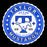 A circular blue and white distressed sticker-style graphic reading "TAYLOR MUSTANGS" with a large letter T, mustang silhouette, stars, and "LET'S GO TEAM" and "ESTD 1979" text on a black background. Taylor High School Mustangs Black Classic Unisex T-shirt 216