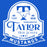 Close-up view of Taylor High School Mustangs Women's Royal Blue SoftStyle T-shirt 219