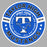 Close-up view of Taylor High School Mustangs Unisex 3/4 sleeve Raglan T-shirt 239