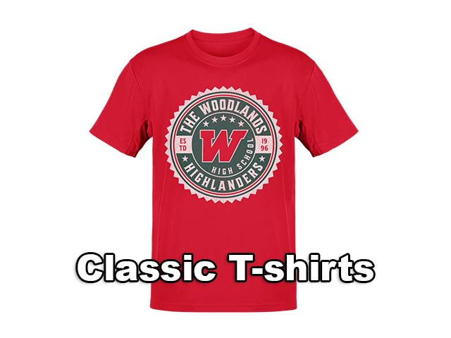 Classic T-shirts - The Woodlands High School