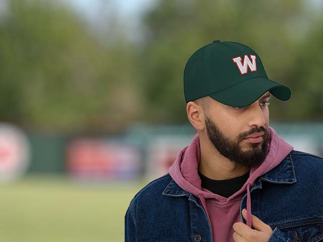 The Woodlands High School Highlanders Baseball Caps