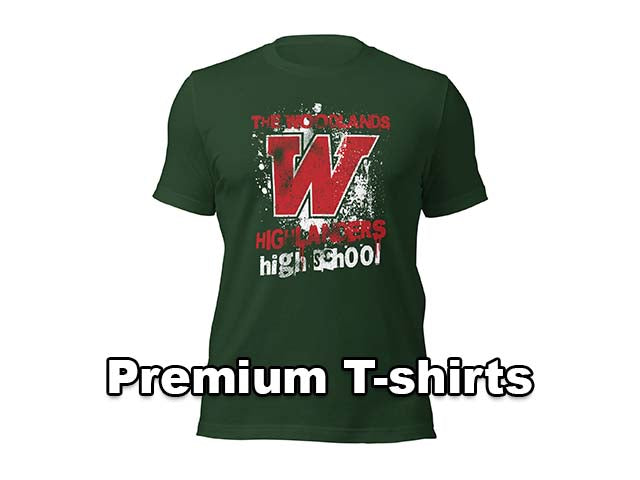 Premium T-shirts - The Woodlands High School