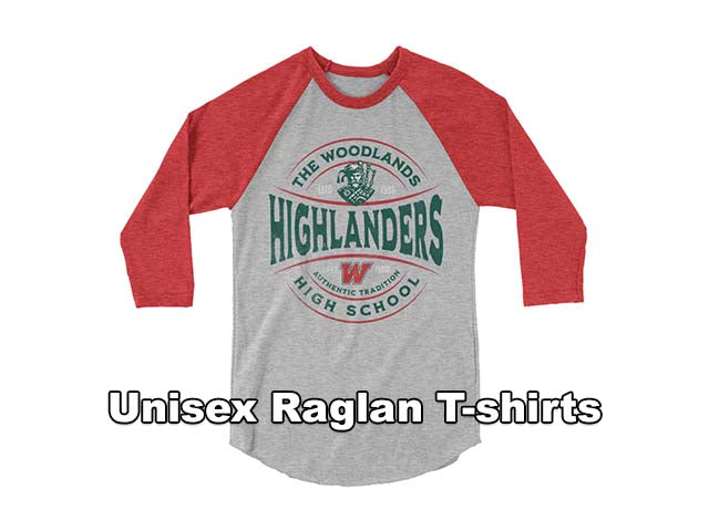 Raglan T-shirts - The Woodlands High School