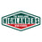 Close-up view of The Woodlands High School Highlanders Unisex 3/4 sleeve Raglan T-shirt 009