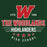 Close-up view of The Woodlands High School Highlanders Forest Green Classic Unisex T-shirt 217