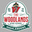 Close-up view of The Woodlands High School Highlanders Unisex 3/4 sleeve Raglan T-shirt 219