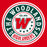 Close-up view of The Woodlands High School Highlanders Red Classic Unisex T-shirt 203