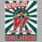 A retro-style poster or print featuring the text 'THE WOODLANDS HIGH SCHOOL HIGHLANDERS' around a large red letter W with a warrior graphic above it, set on a green and white sunburst background. The Woodlands High School Highlanders Women's Sport Grey SoftStyle T-shirt 226
