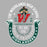 Close-up view of The Woodlands High School Highlanders Unisex 3/4 sleeve Raglan T-shirt 229