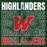Close-up view of The Woodlands High School Highlanders Forest Green Classic Unisex T-shirt 233