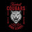 Close-up of Tomball Cougars Premium Black Hoodie - Design 06