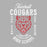 Close-up of Tomball Cougars Premium Grey Hoodie - Design 06