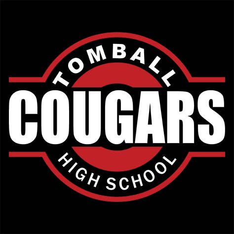 Close-up of Tomball High School Cougars Premium Black Unisex T-shirt 11