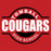 Close-up of Tomball High School Cougars Red Classic Unisex Hoodie 11