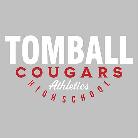 Close-up of Tomball Cougars Premium Grey Hoodie - Design 12