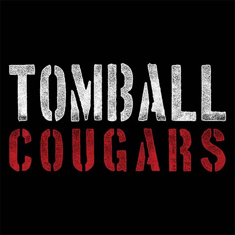 Close-up of Tomball High School Cougars Premium Black Unisex T-shirt 17