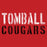 Close-up of Tomball High School Cougars Red Classic Unisex Hoodie 17